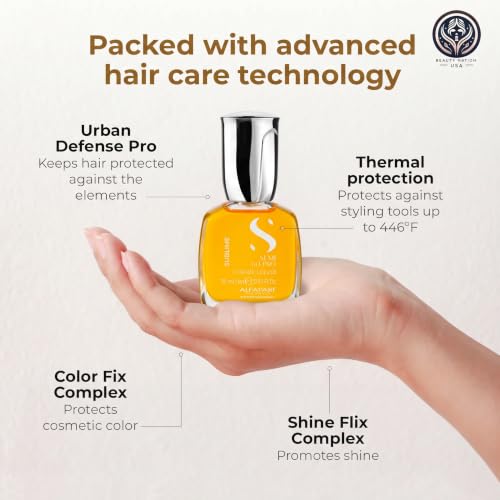 Vegan Hair Oil Serum with Heat Protectant & Treatment Cap - 2 Pack 15ML