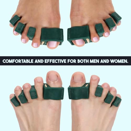 PRIMALSTEP APEX Adjustable Toe Separators - Green, Support Foot Alignment & Flexibility