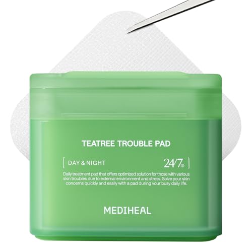 MEDIHEAL Tea Tree Toner Pads - 100 Count, Calming & Acne Care for Sensitive Skin Variation of THIS listing