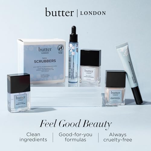 butter LONDON Cuticle Remover Liquid, Melt Away - Cuticle Softener Oil Exfoliator Gently Removes Dry & Overgrown Skin - Nail Care for Clean & Healthy-Looking Nails, Home Manicure & Pedicure