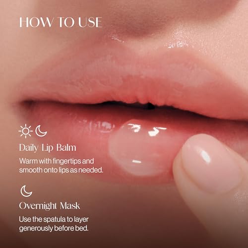 Vegan Lip Balm & Mask - Volumizing Hydrating Treatment for Fine Lines