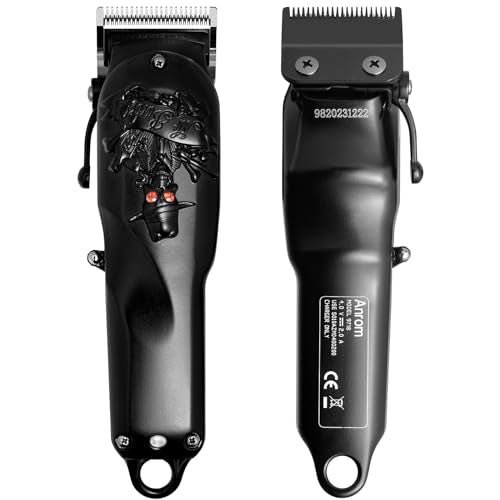 Hair Clippers for Men Professional, Cordless & Corded Barber Clippers for Hair Cutting, Rechargeable Mens Hair Clippers, Home Haircut &Grooming Set (Black)