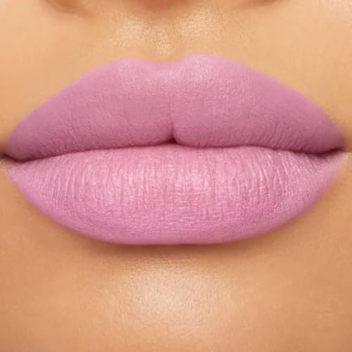 Silky Matte Lipstick - Light Neutral Pink, Long-Lasting, Full Coverage