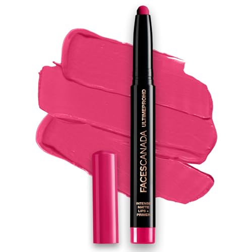 Matte Lipstick Set - Long-Lasting, Primer Infused Lip Colors in Brown, Red, Pink, Purple, Nude | 10+ Hour Wear