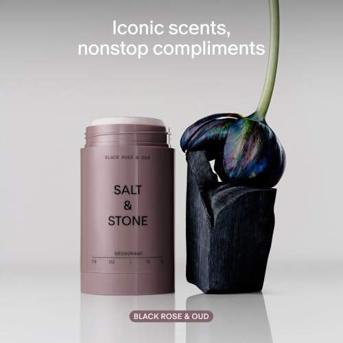 Salt & Stone Aluminum Free Deodorant 2.6oz Pack of 2 - 48H Natural Protection for Women & Men with Seaweed & Oud