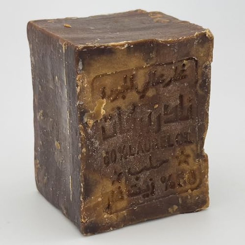 Aleppo Soap Bar 60% Laurel Oil ? Handmade by artisans in Turkey ? Natural, Unscented, For Sensitive Skin, Eco-Friendly Plastic-Free Face & Body Bar (2,%60 Laurel Oil)