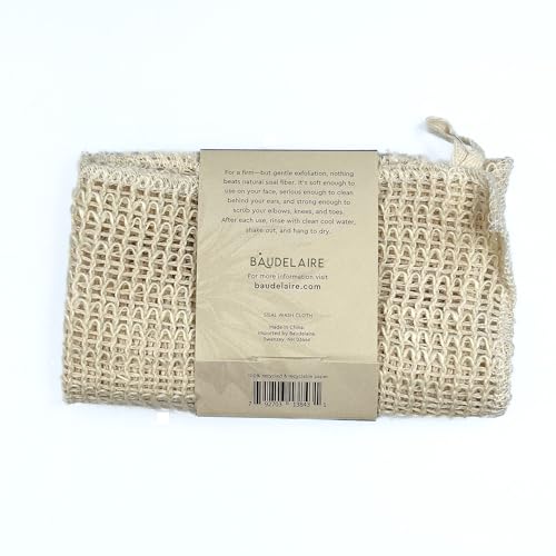Baudelaire Sisal Exfoliating Wash Cloth ? Gentle & Natural Skincare