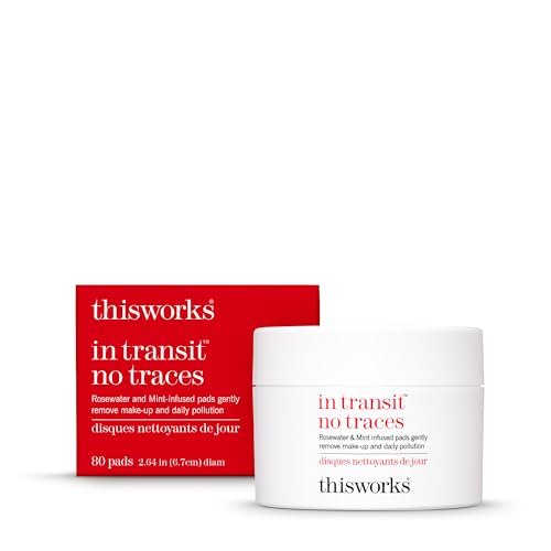 This Works In Transit No Traces Rosewater & Mint Cleansing Pads - 80 Count