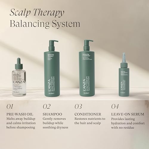 L'ANZA Scalp Therapy Balancing Clarifying Shampoo 32 Fl Oz - Gentle & Nourishing