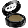 Jolie Cosmetics Powder Pressed Eyeshadows Matte, Metallic, Pearl Shimmer - Cruelty Free, Vegan, Single Pan Eyeshadow 1.48g Earth Tones (Olive Gold)
