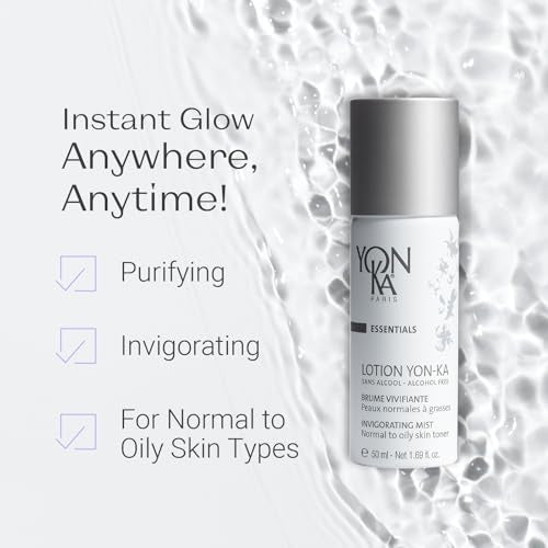Yon-Ka Lotion PNG Hydrating Face Toner for Oily & Normal Skin | Daily Purifying Mist with Travel Sized PNG Hydrating Face Toner with Essential Oils | Set of 2, 6.76 fl oz and 1.69 fl oz