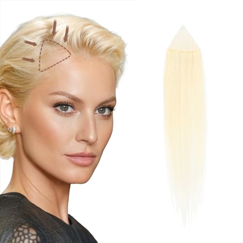 Blonde Human Hair Sideburns Loss Concealer 1x1 Inch - 60# Light Blonde