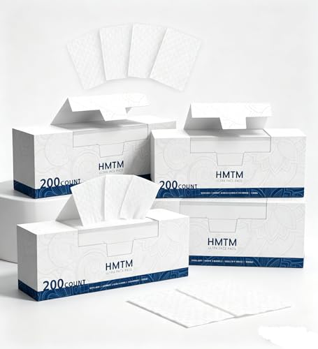 100% Cotton Rounds Pack of 4 - 800 Lint-Free Makeup & Nail Polish Remover Pads