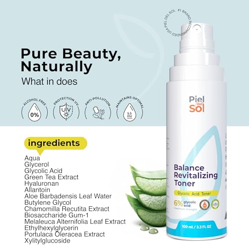 Hydrating Glow Toner ? Alcohol-Free, Gently Exfoliates & Restores with Natural Antioxidants - All Skin Types - 100ml