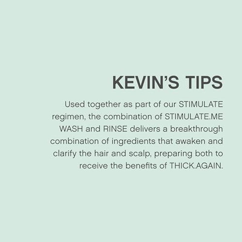 KEVIN.MURPHY STIMULATE-ME.WASH - Clarifying Shampoo for Hair & Scalp - For All Types - Stimulates Hair - Strengthening - Cruelty Free Shampoo - 250 mL / 8.4 fl oz