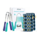 drTung's Stainless Steel Tongue Scraper 2 Pack for Adults & Kids - Gentle Oral Hygiene Tool