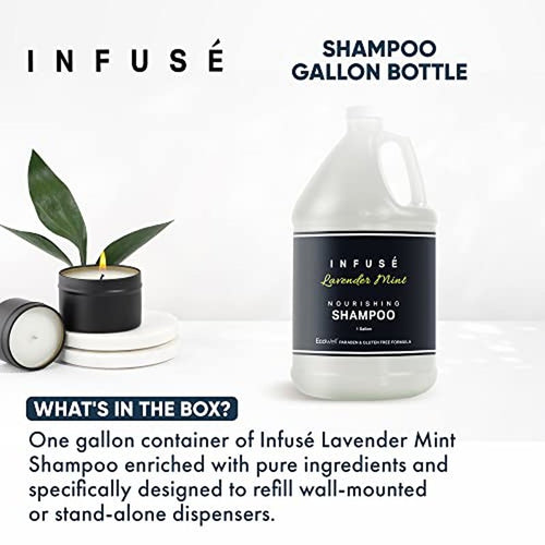 1-Shoppe All-in-Kit Infuse Lavender Mint Hotel | 1 Gallon | For Hospitality & Vacation Rentals to Refill Dispensers | (Single Gallon)
