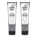 The Grandpa Soap Company Charcoal Cleansing Shower Cream - Clarifies & Restores Congested Pores, With Activated Charcoal & Hemp Seed Oil, Detoxifies, 9.5 Fl Oz, 2 Pack