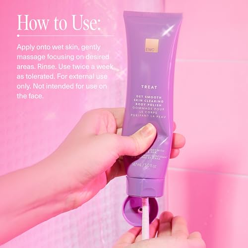 Exfoliating Body Scrub for Ingrown Hairs & Bumps - PHA, Glycolic & Lactic Acid