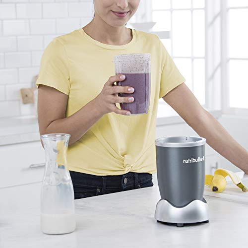 High-Speed Personal Blender 600W NutriBullet 8-Piece Smoothie Maker - Grey