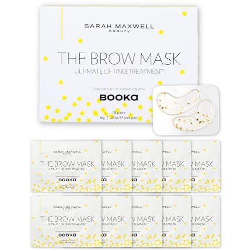Sarah Maxwell Beauty Brow Mask: Ultimate Nourishing & Hydrating Treatment ? Natural Brow Revitalizer for Full & Vibrant Appearance - 10 Pack