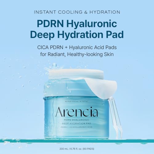 Deep Hydration Toner Pads with Hyaluronic Acid & PDRN - 90 Count