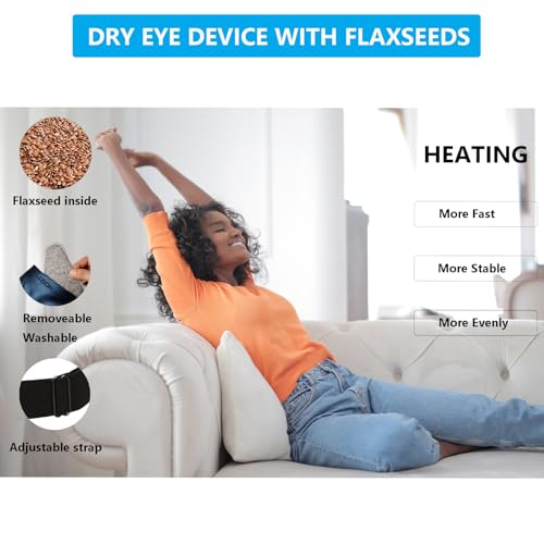 Heated Eye mask and Eye Steamer with mosit Heat for Dry Eyes,Stye