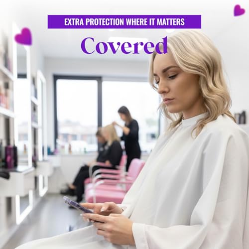 The Branded Salon Mane Squeeze Bleach-Proof Hair Cutting Cape - White, Unisex Adult