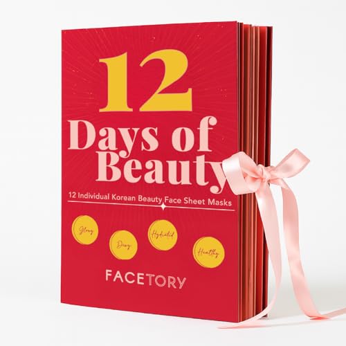 12-Pack Hydrating Korean Face Mask Set for Glowing Skin - Soothing & Nourishing