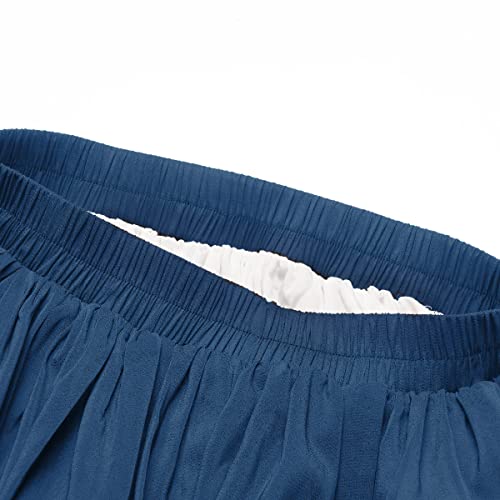 Women's Renaissance Skirt Victorian Peasant Double-Layer Maxi Long Skirt