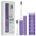 Voom Sonic Pro 3 Series Purple Ultrasonic Electric Toothbrush - 3 Speeds, USB Rechargeable, 40,000 Strokes/Min, Travel & Bathroom Use