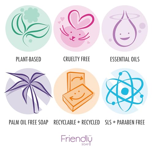 Friendly Soap Natural Fragrance-Free Shaving Soap for Sensitive Skin - 95g