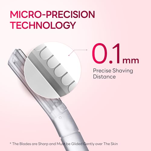 Dermaplane Razor for Women, Dermaplaning Tool - Face Razors for Women and Men, Eyebrow Trimmer and Facial Hair Removal Shaver, Gentle Exfoliation Blades Epilator for Men (6 Count)