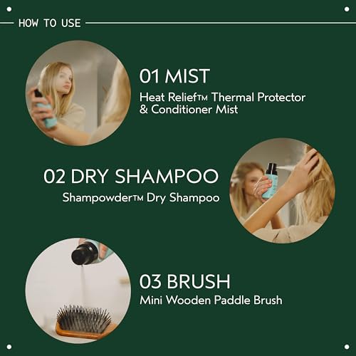Aveda Wooden Paddle Hair Brush Mini Travel Size Detangling & Smoothing