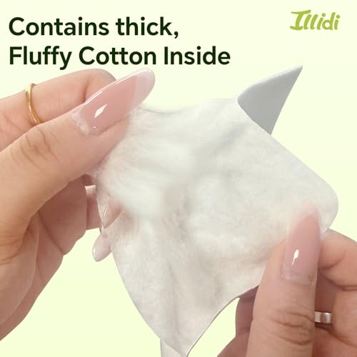 Ultrasoft Cotton Pads for Sensitive Skin - 360 Count Jumbo 4.7x5.9 Inch