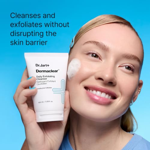Dr.Jart+ Dermaclear Exfoliating Face Wash with BHA & Beta-Glucan, Oily Skin Care, 3.38 Fl Oz