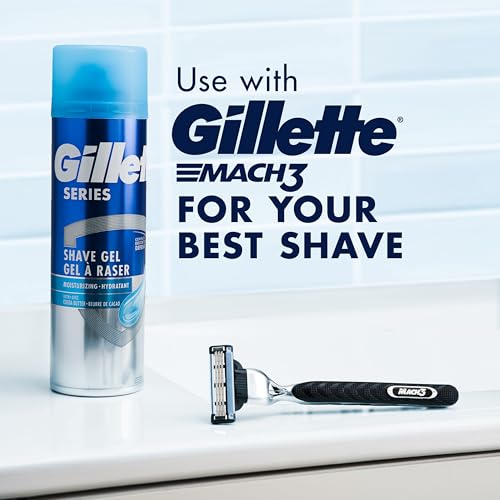 Gillette Series 3X Action Shave Gel, Moisturizing Twin Pack (7 Ounce Each)