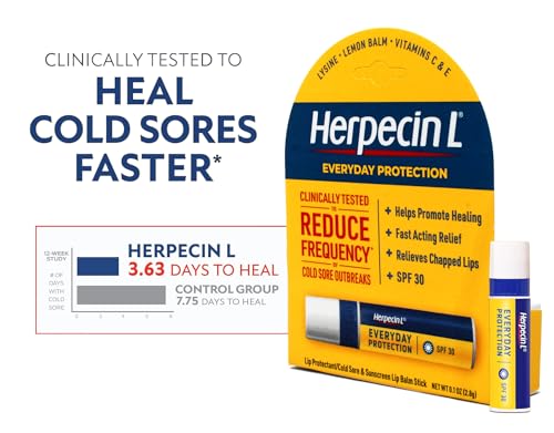 Herpecin L SPF 30 Lip Protectant Balm - Pack of 3, 0.1 Oz