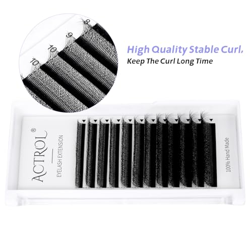 W Lash Extensions 5D Volume 0.07C Curl 8-15mm Mix Easy Fan W-shaped Eyelash Premades Cluster Black YY Lash