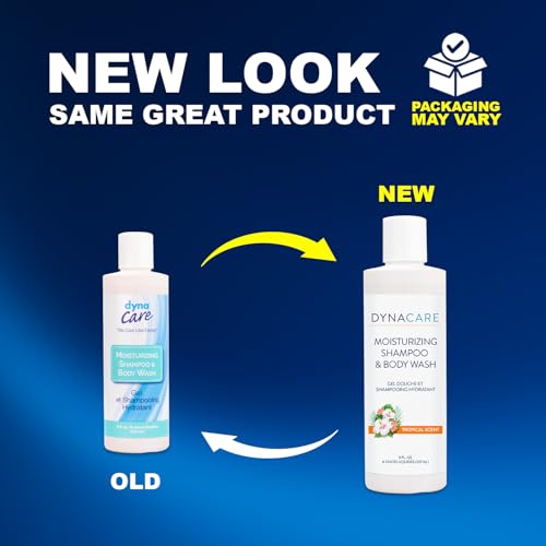 All-in-One Moisturizing Shampoo and Body Wash - Sensitive Skin, Tropical Scent, 8oz (48 Bottles Case)