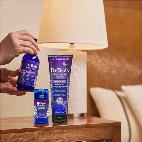 Dr Teal's Sleep Body Lotion with Melatonin Lavender Chamomile 8 fl oz Pack of 6