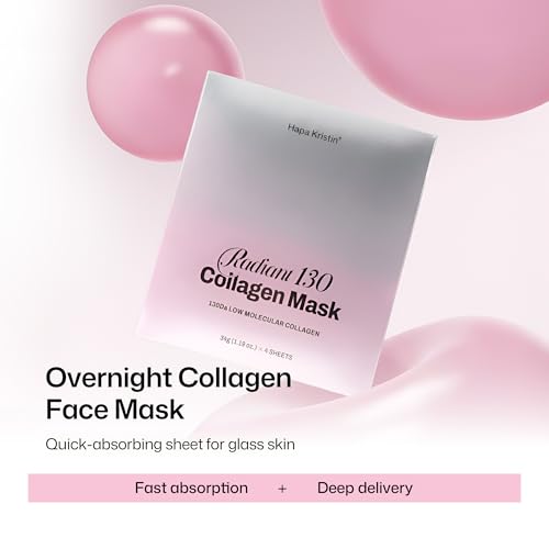 HAPA KRISTIN Collagen Overnight Face Mask for Glass Skin - 4 Pack