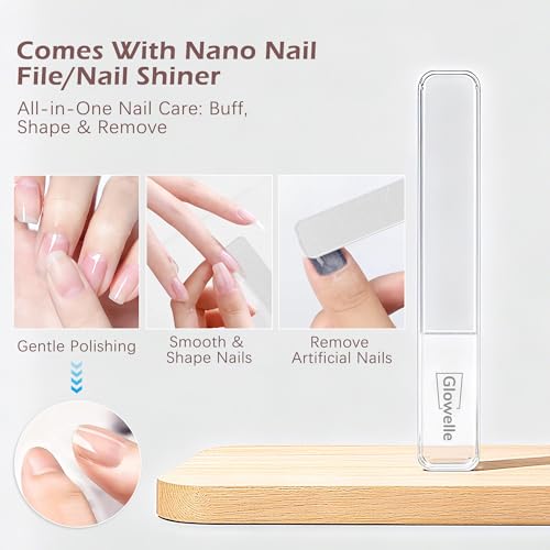 Glowelle Electric Foot Callus Remover, Electric Callus Remover for Foot, Rechargeable Portable Pedicure Tool Kit, Smooth Foot File Tools for Dead Hard Cracked Dry Skin, Foot Care for Women,Men Gift