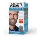 Just For Men Mustache & Beard Dye Light Brown M-25 Pack of 2 with Brush Included