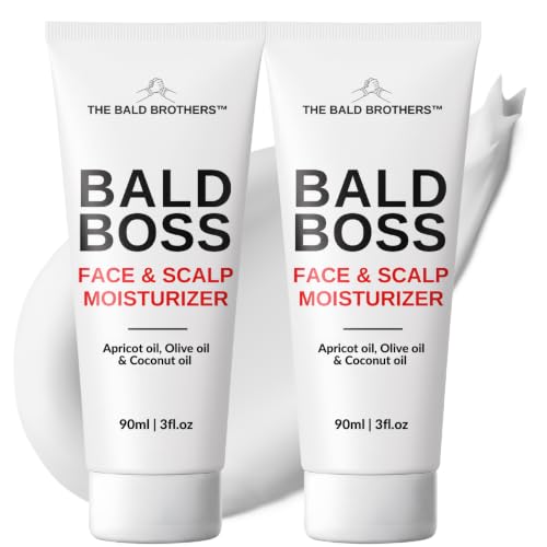 The Bald Brothers Bald Head Care Moisturizer 3 Oz 2-Pack - Vegan & Non-Greasy