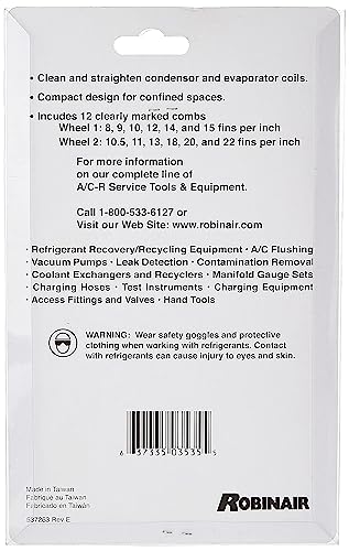 Robinair 18403 Fin Comb Straightener for Condensers & Evaporators