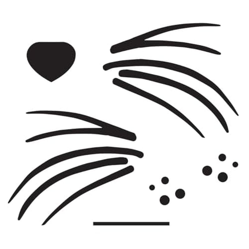 Cat Costume Face - Ears & Tail - Contains Cate Face Temporary Tattoos & Furry Ears, Tail and Black Bowtie - Easier than Make-Up - MADE in USA (Cat Face Ears & Tail)