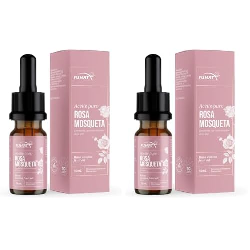 FUNAT 100% Pure Rosehip Oil ?Facial & Skin Moisturizer ? 0.3 FL OZ | Aceite de Rosa Mosqueta Puro (Pack of 2)