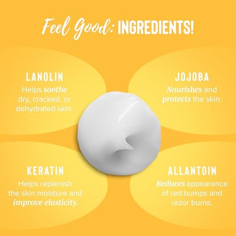 Coochy Shave Cream - Moisturizing Shave Lotion - Gentle Intimate Shaving Cream - For Bikini Area, Underarms, Legs & More - Rash-Free, Hydrating Formula - Peachy Keen, 3.4 oz