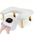Foldable Nail Arm Rest with PU Leather Cushion - Manicure & Nail Tech Hand Support